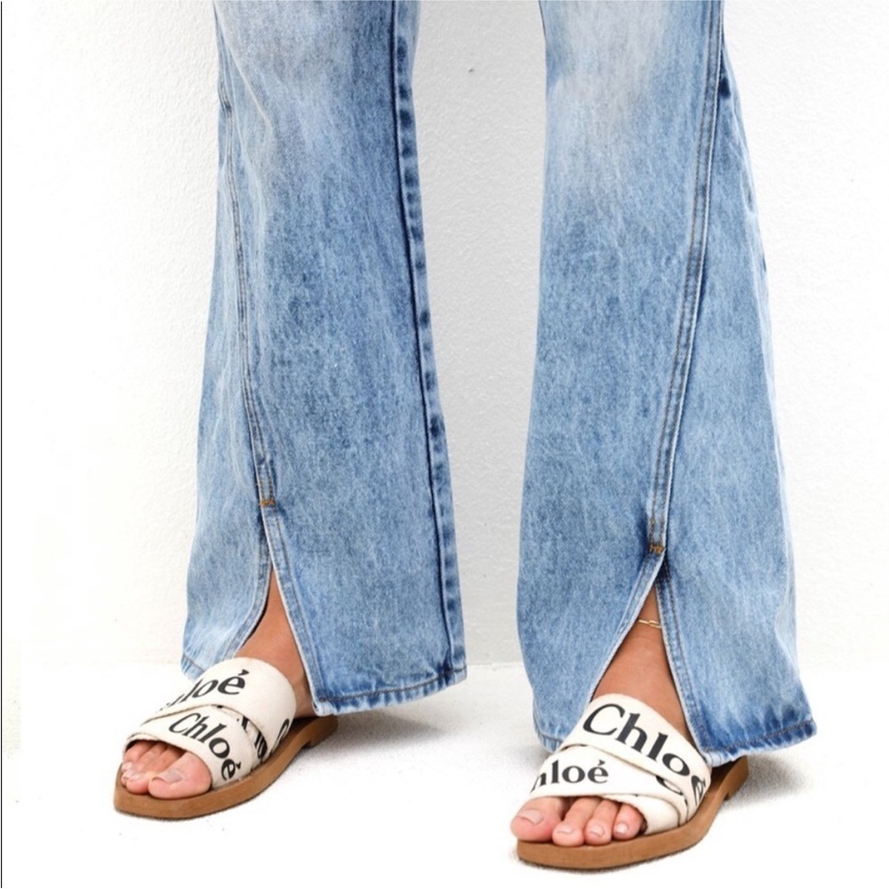 Tiger Mist Adelpha high waist acid wash jeans XXS 24” flare 90’s Y2K high rise - Picture 2 of 13